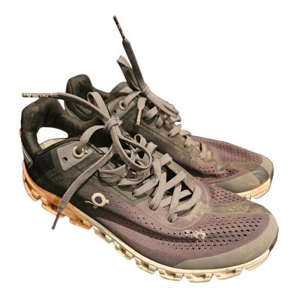 ON RUNNING CLOUD FLOW Running Shoes Rock/Rose - Size 7 - Picture 1 of 10